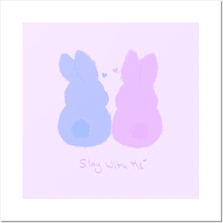 Bunny couple Posters and Art